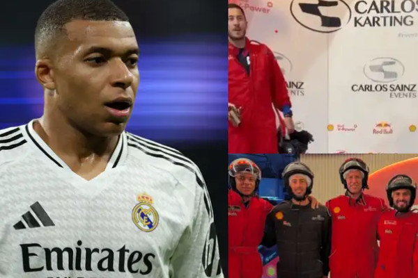 被排除在法国队以后,姆巴佩与伊登·阿扎尔一起玩卡丁车